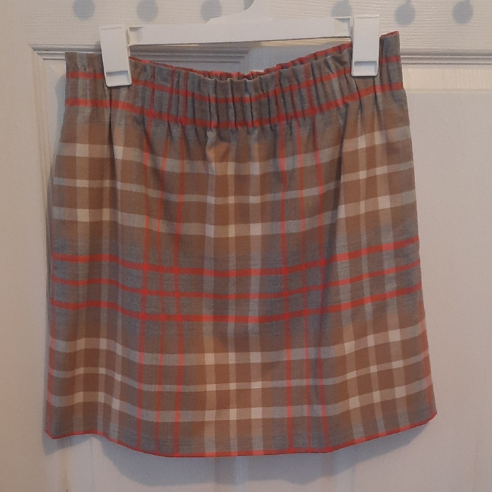 J. Crew Plaid City Skirt